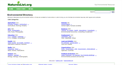 Desktop Screenshot of natureslist.org