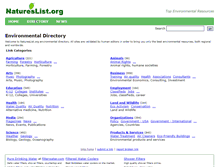 Tablet Screenshot of natureslist.org